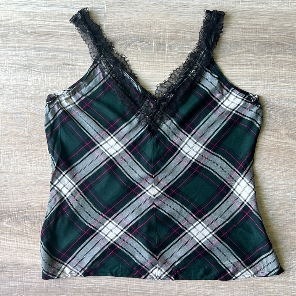 Zara Tank top green M